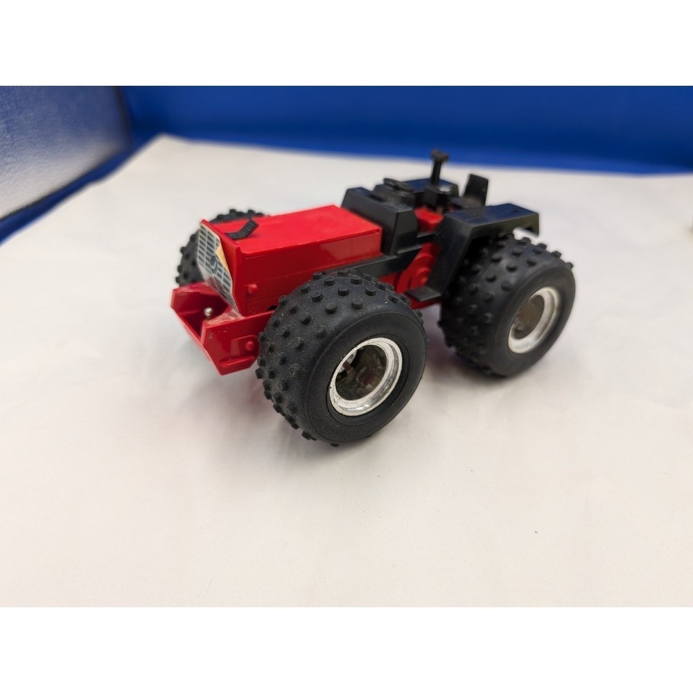 Joustra Digger Dan Toy Tractor 1970's France Red Non Working As Is Parts Repair